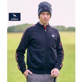 ブラック(019) | 【新レーベル ADABAT NAVY】スリーブラインニットブルゾン | adabatmen