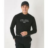 ブラック(019) | 【吸湿発熱】メッセージロゴモックネックロンT | adabatmen