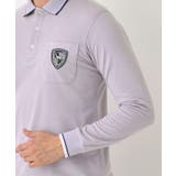 【吸湿発熱】ポケットエンブレム長袖ポロシャツ | adabatmen | 詳細画像24