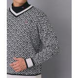 【新レーベル ADABAT NAVY】フルールドリスVネックニット | adabatmen | 詳細画像17