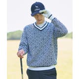 【新レーベル ADABAT NAVY】フルールドリスVネックニット | adabatmen | 詳細画像21