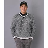 【新レーベル ADABAT NAVY】フルールドリスVネックニット | adabatmen | 詳細画像8