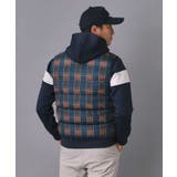 【新レーベル ADABAT NAVY】撥水 タータンチェック中綿ベスト | adabatmen | 詳細画像4