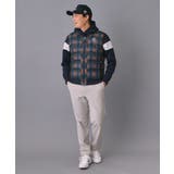 【新レーベル ADABAT NAVY】撥水 タータンチェック中綿ベスト | adabatmen | 詳細画像5