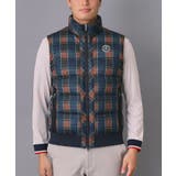 【新レーベル ADABAT NAVY】撥水 タータンチェック中綿ベスト | adabatmen | 詳細画像8