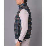 【新レーベル ADABAT NAVY】撥水 タータンチェック中綿ベスト | adabatmen | 詳細画像9