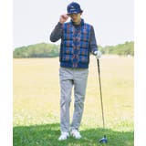【新レーベル ADABAT NAVY】撥水 タータンチェック中綿ベスト | adabatmen | 詳細画像2