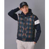【新レーベル ADABAT NAVY】撥水 タータンチェック中綿ベスト | adabatmen | 詳細画像3