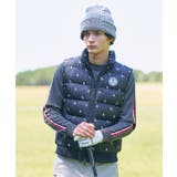 【新レーベル ADABAT NAVY】エンブロイダリーモノグラム中綿ベスト | adabatmen | 詳細画像1