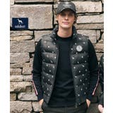 ブラック(019) | 【新レーベル ADABAT NAVY】エンブロイダリーモノグラム中綿ベスト | adabatmen