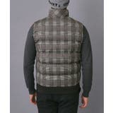 【新レーベル ADABAT NAVY】撥水グレンチェック中綿ベスト | adabatmen | 詳細画像10