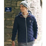 ネイビー(094) | 【新レーベル ADABAT NAVY】フードロゴストレッチダウンジャケット | adabatmen