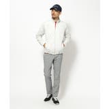 撥水加工 ロゴチェックストレッチブルゾン | adabatmen | 詳細画像3