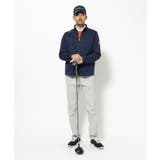 撥水加工 ロゴチェックストレッチブルゾン | adabatmen | 詳細画像9