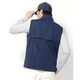 撥水加工 ロゴチェックジップアップベスト | adabatmen | 詳細画像6