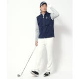 撥水加工 ロゴチェックジップアップベスト | adabatmen | 詳細画像8