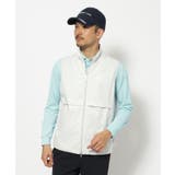 撥水加工 ロゴチェックジップアップベスト | adabatmen | 詳細画像1