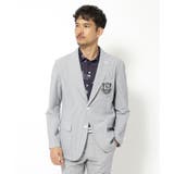 ブルー(393) | サッカーエンブレムサマージャケット | adabatmen