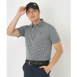 ブラック(219) | 【吸水速乾】千鳥ジャカードポロシャツ | adabatmen