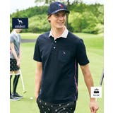 ネイビー(094) | 【新レーベル ADABAT NAVY】吸水速乾 サッカーストライプポロシャツ | adabatmen