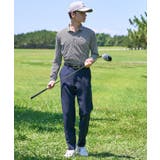 【ADABAT NAVY】トゥースチェックジャカード長袖ポロシャツ | adabatmen | 詳細画像4