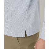 吸水速乾シャンブレーストライプ長袖ポロシャツ | adabatmen | 詳細画像19 