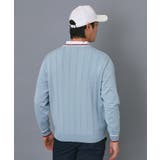 【ADABAT NAVY】ケーブルストライプクルーニット | adabatmen | 詳細画像7 