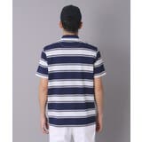 【ADABAT NAVY】UVカット ランダムボーダー半袖ポロシャツ | adabatmen | 詳細画像6