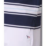 【ADABAT NAVY】UVカット ランダムボーダー半袖ポロシャツ | adabatmen | 詳細画像9