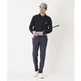 ボタニカルジャカード長袖ポロシャツ | adabatmen | 詳細画像3