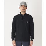 ボタニカルジャカード長袖ポロシャツ | adabatmen | 詳細画像9