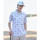 【ADABAT NAVY】シャダンロゴモノグラム半袖ポロシャツ | adabatmen | 詳細画像1