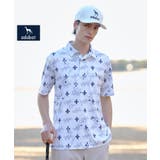 ホワイト(101) | 【ADABAT NAVY】シャダンロゴモノグラム半袖ポロシャツ | adabatmen