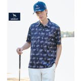 ネイビー(194) | 【ADABAT NAVY】シャダンロゴモノグラム半袖ポロシャツ | adabatmen