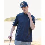 【ADABAT NAVY】ナイロン混ストレッチ半袖モックT | adabatmen | 詳細画像1