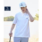 ホワイト(001) | 【ADABAT NAVY】ナイロン混ストレッチ半袖モックT | adabatmen