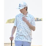 【ADABAT NAVY】カノコサマーロゴプリント半袖ポロシャツ | adabatmen | 詳細画像1