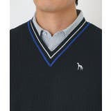 Vネックガーターニットベスト | adabatmen | 詳細画像12 