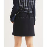 スリットチェックデザイン 台形スカート | adabat | 詳細画像6 