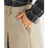 スリットチェックデザイン 台形スカート | adabat | 詳細画像15 