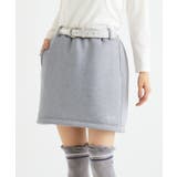 グレー(212) | 【リバーシブル】格子柄 台形スカート | adabat