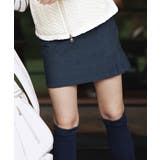 ネイビー(294) | ツイードチェックデザイン ダウンスカート | adabat