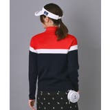 【ADABAT NAVY】トリコロールスプリットカラーニット | adabat | 詳細画像9 