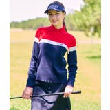 【ADABAT NAVY】トリコロールスプリットカラーニット | adabat | 詳細画像13 