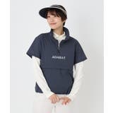 ネイビー(094) | シアーリップ半袖プルオーバー | adabat