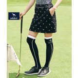 ブラック(019) | 【ADABAT NAVY】エンブロイダリーモノグラムスカート | adabat