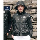 ブラック(019) | 【ADABAT NAVY】エンブロイダリーモノグラムジップブルゾン | adabat