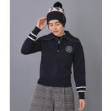 【ADABAT NAVY】ハーフジップワイドカラーニット | adabat | 詳細画像9 