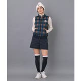 【ADABAT NAVY】【撥水】タータンチェック中綿ベスト | adabat | 詳細画像2 