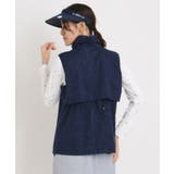 撥水加工 ロゴチェックジップアップベスト | adabat | 詳細画像6 